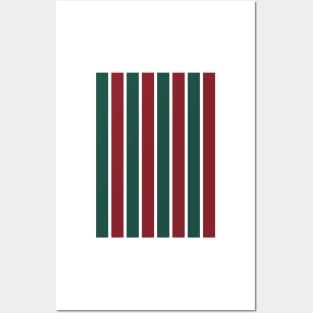 Fluminense Classic Red and Green Stripes Posters and Art